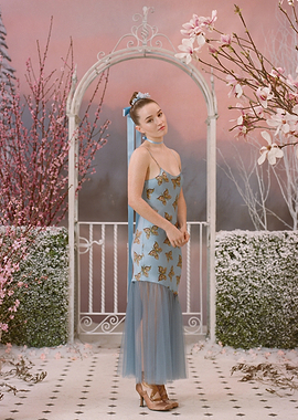 kaitlyn dever in Butterfly Dress