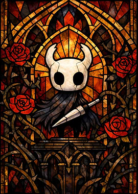 Hollow Knight Stained Glass Art