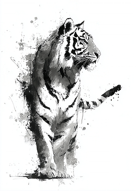 Watercolor Tiger Art
