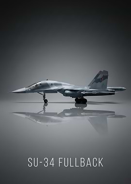 Su-34 Fullback Fighter Jet
