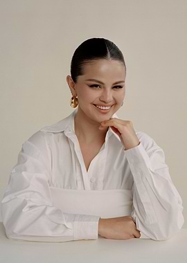 Selena Gomez in White Shirt
