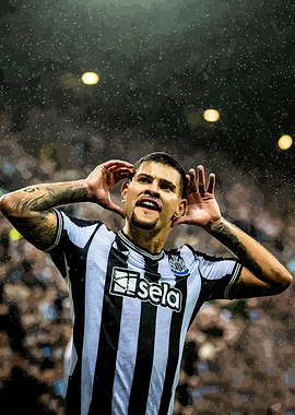 Football Player Celebrating Goal