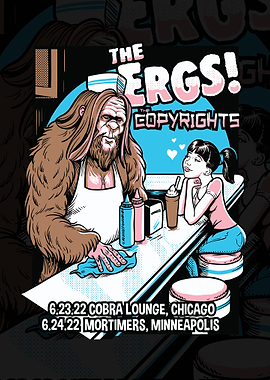 The ERGS! - Bigfoot and Girl at Diner