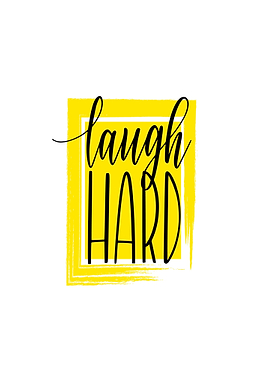 Laugh Hard Text Art