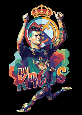 Toni Kroos Real Madrid Pop Art