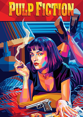 Pulp Fiction Mia Wallace Pop Art