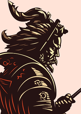 Samurai Warrior with Sword