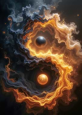 Cosmic Yin Yang with Planets