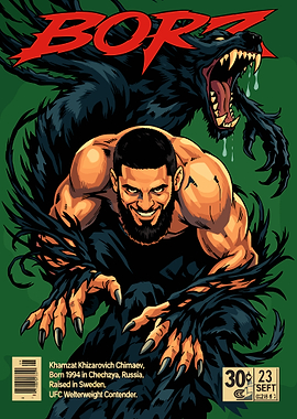Khamzat Chimaev Werewolf Comic Cover