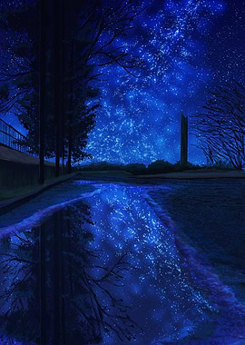 Starry Night Reflection