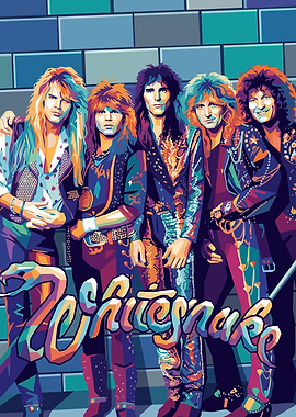Whitesnake Band Pop Art
