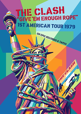 The Clash Statue of Liberty Tour Poster