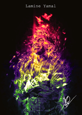 Lamine Yamal Digital Art