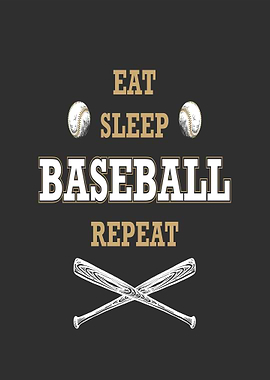 Eat Sleep Baseball Repeat