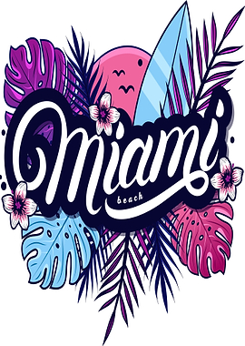 Miami Beach Tropical Art