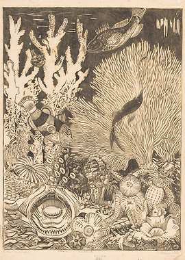 Underwater Coral Reef Scene