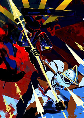 Mecha Warrior with Spear