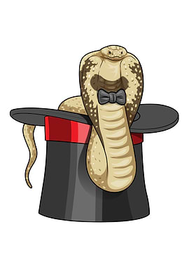 Snake Wizard Top hat