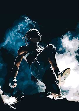 Travis Scott Performing on Stage