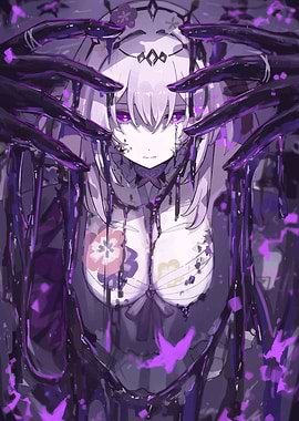 Girl with Purple Tentacles