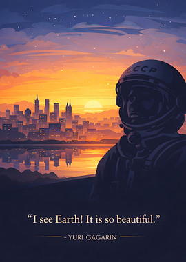 Yuri Gagarin's Earth View