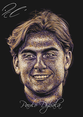 Paulo Dybala Portrait Art