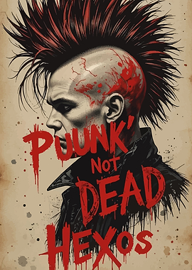 Punk Not Dead Hexos Poster