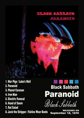 Black Sabbath Paranoid Album Art