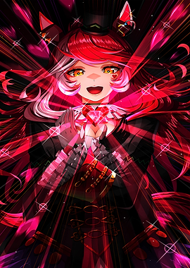 Anime Girl with Heart Gem