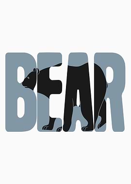 Bear Text Art