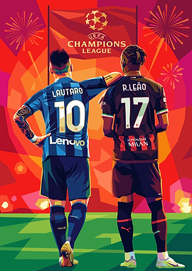 Football players Lautaro and Leão