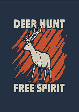 Deer Hunt Free Spirit Graphic