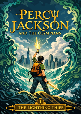 Percy Jackson and the Lightning Thief Book Cover