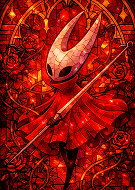 Hornet in Stained Glass Style