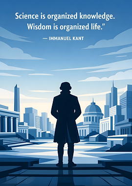 Immanuel Kant in a Cityscape