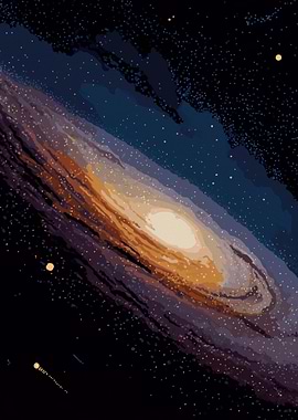 Pixel Art Galaxy