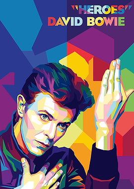 David Bowie 'Heroes' Pop Art