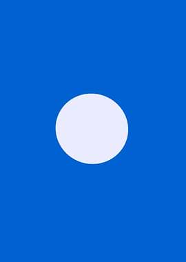 Blue background with white circle