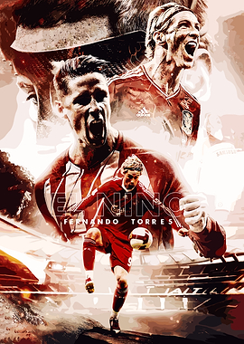Fernando Torres 'El Niño' Football Art