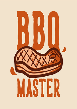 BBQ Master Steak Illustration