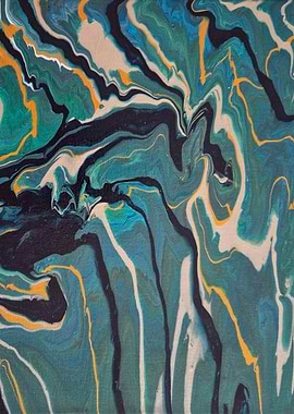 Unique Acrylic Pour Art