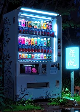 Vending Machine in a Dark Forest