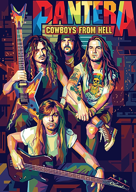 Pantera Cowboys From Hell Pop Art