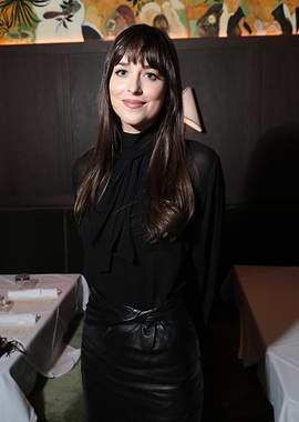Dakota Johnson in Black Outfit