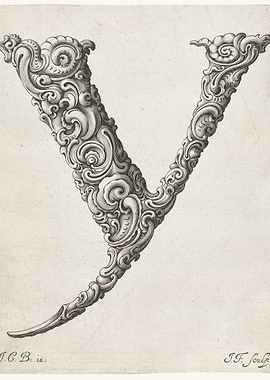 Ornate Letter Y Monogram