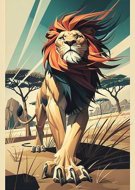 Lion of the Savannah – Wildlife Kings
