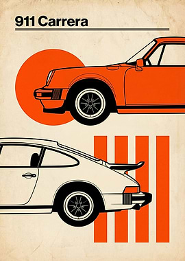 Porsche 911 Carrera Poster