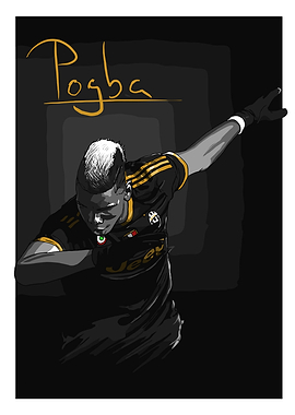 Pogba Dabbing Illustration