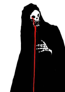 Grim Reaper Bleeding Blood