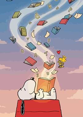 Snoopy and Woodstock Reading Books